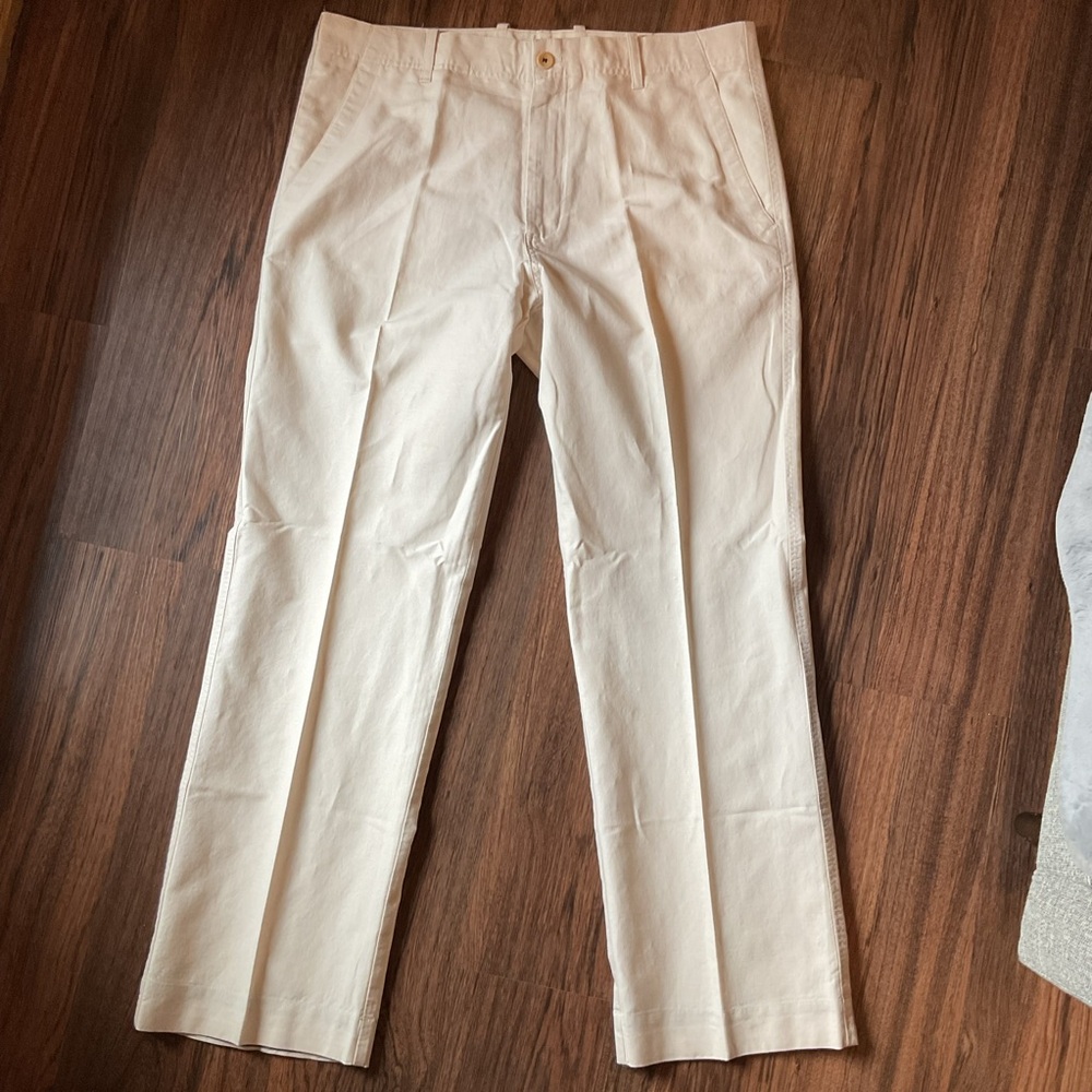 Banana Republic Linen Cotton Blend 36x32 Relaxed Fit Pants